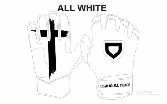 PRE-ORDER* White Cross “I Can Do All Things” Batting Gloves