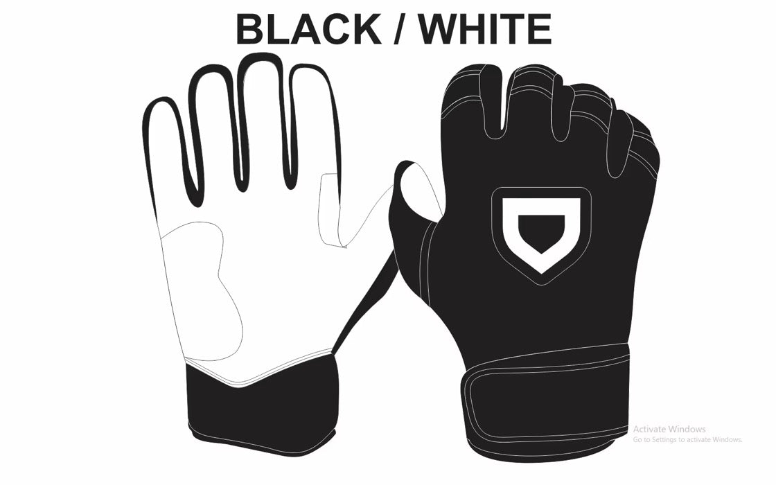 PRE-ORDER* Black “I Can Do All Things” Batting Gloves